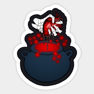 Skeleton Heart Potion Sticker